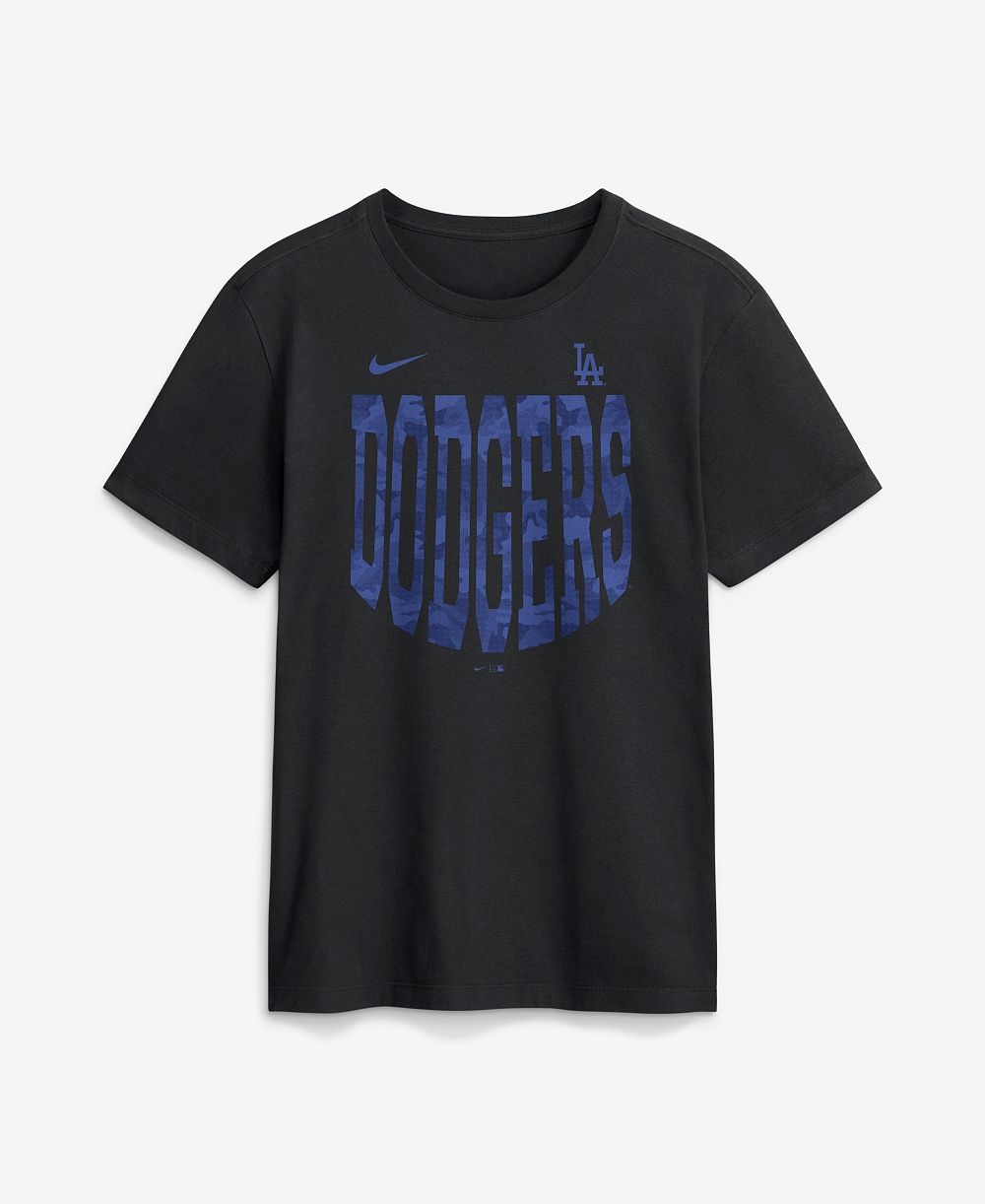 Nike Мужская футболка Camo Velocity Victor Los Angeles Dodgers, черная