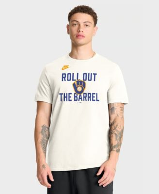 Nike Men's Cream Milwaukee Brewers Cooperstown Collection ‘70s Inspired T-Shirt