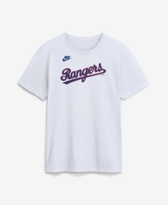 Nike Men's White Texas Rangers Cooperstown Collection Wordmark T-Shirt