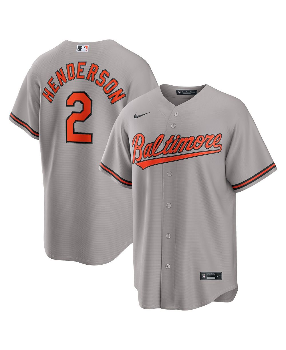 Мужская джерси Nike Gray Baltimore Orioles Road Replica