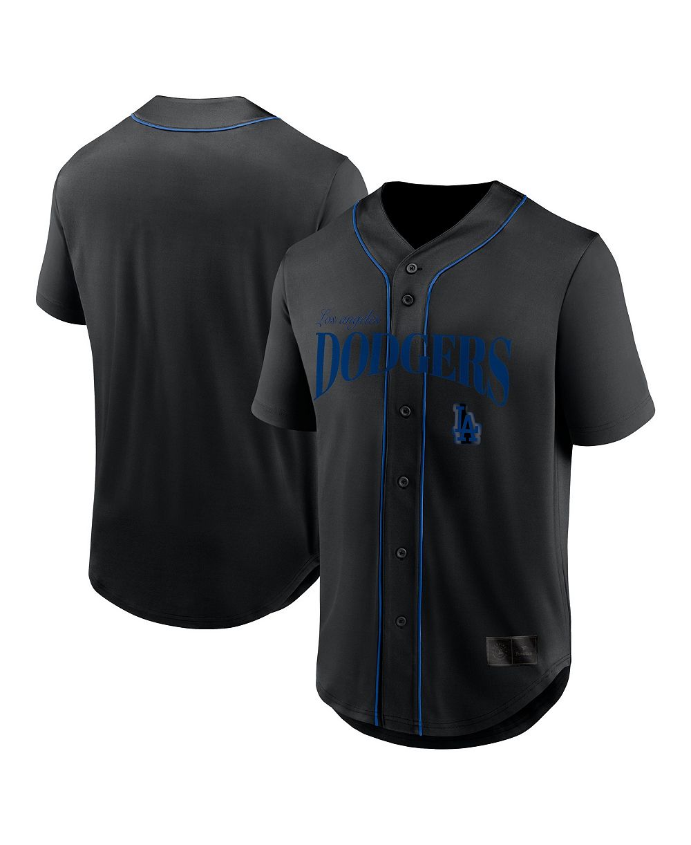 Мужская модная рубашка Fanatics Black Los Angeles Dodgers Franchise Button-Up