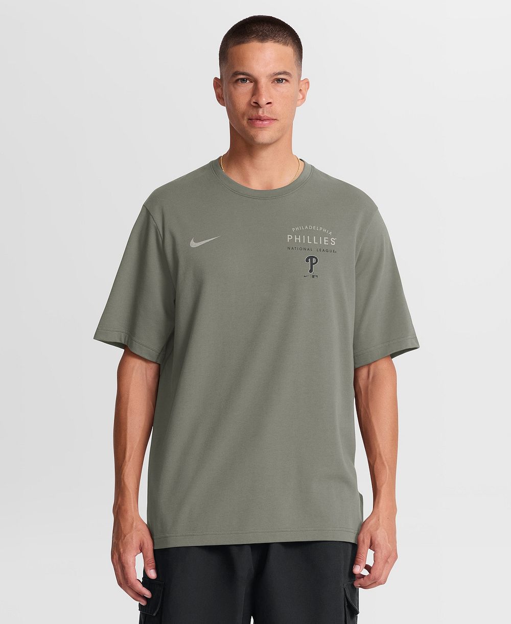 Nike Men's футболка Dri-FIT Philadelphia Phillies Statement, оливковый цвет