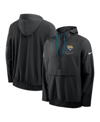 Nike Men's Black Jacksonville Jaguars Sideline Anorak Half-Zip Hoodie