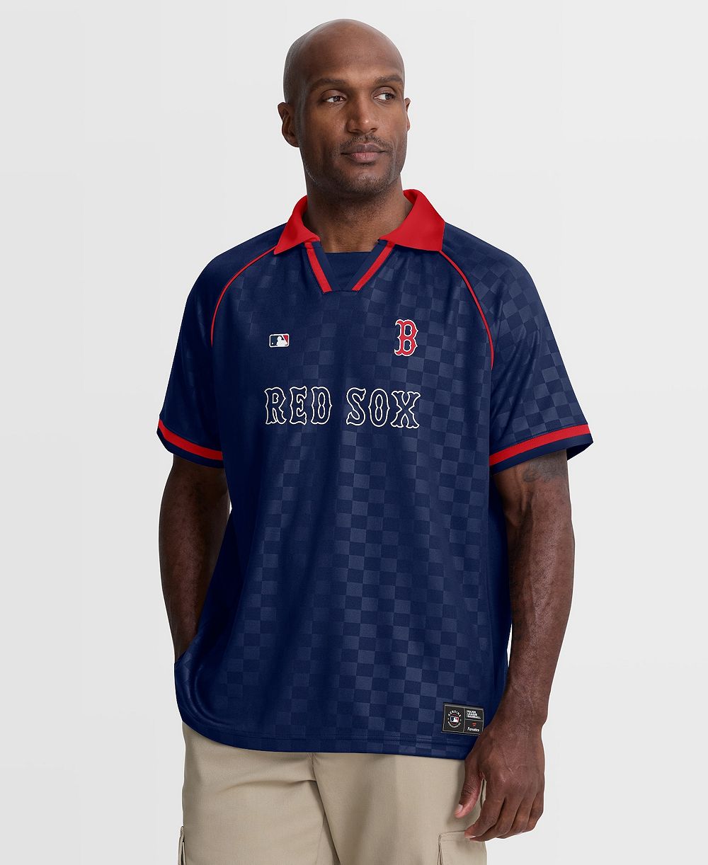 Fanatics Мужская рубашка поло Boston Red Sox Homerun Raglan V-Neck