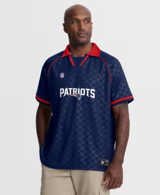 Поло Fanatics Men's Navy/Red New England Patriots Homerun Raglan V-Neck