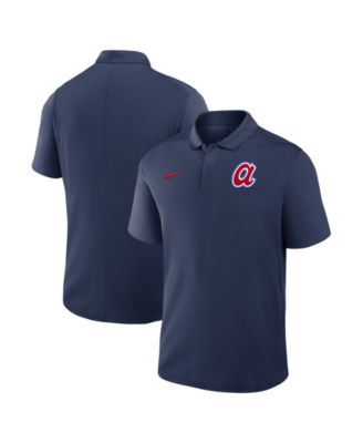 Мужская рубашка-поло Nike Navy Atlanta Braves Alternate Victory Dri-FIT
