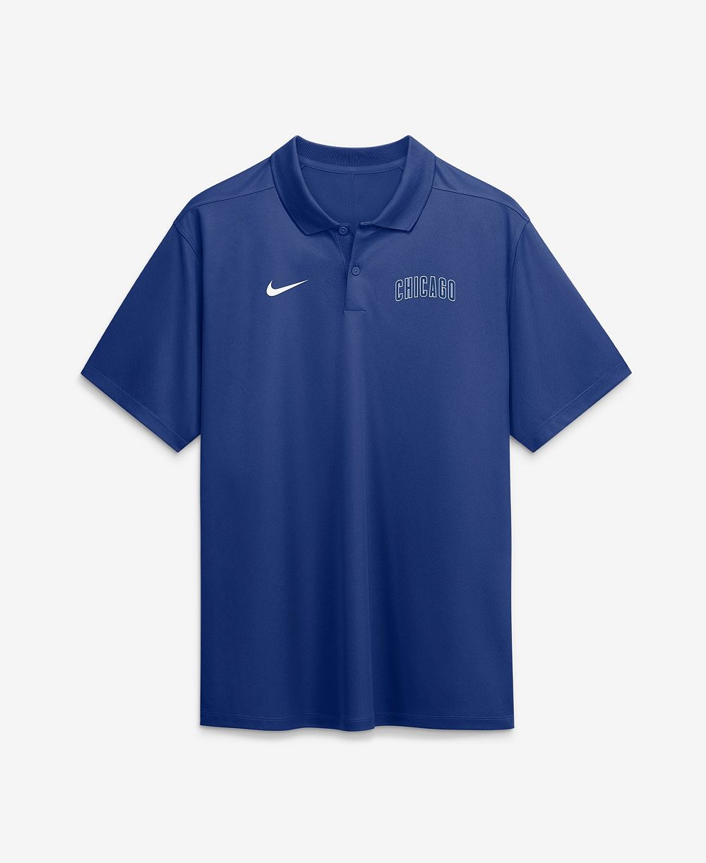 Мужская рубашка-поло Nike Chicago Cubs Dri-FIT Victory Royal