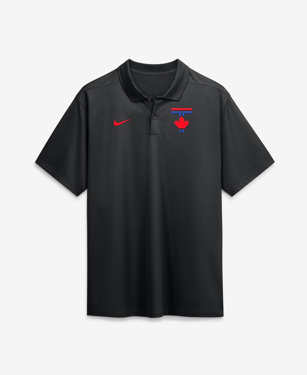 Мужская рубашка-поло Nike Men's Black Toronto Blue Jays City Connect Victory Dri-FIT