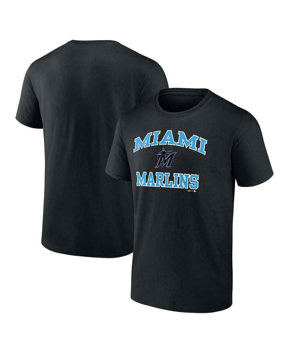 Logo Athletic Мужская футболка Miami Marlins Heart and Soul, черная