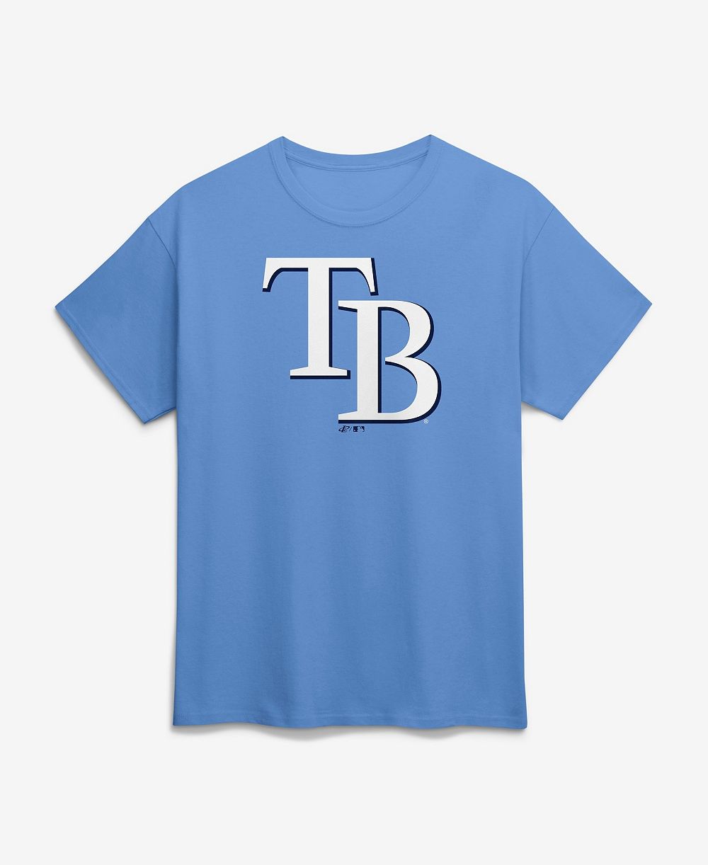 Мужская футболка Logo Athletic Light Blue Tampa Bay Rays Logo