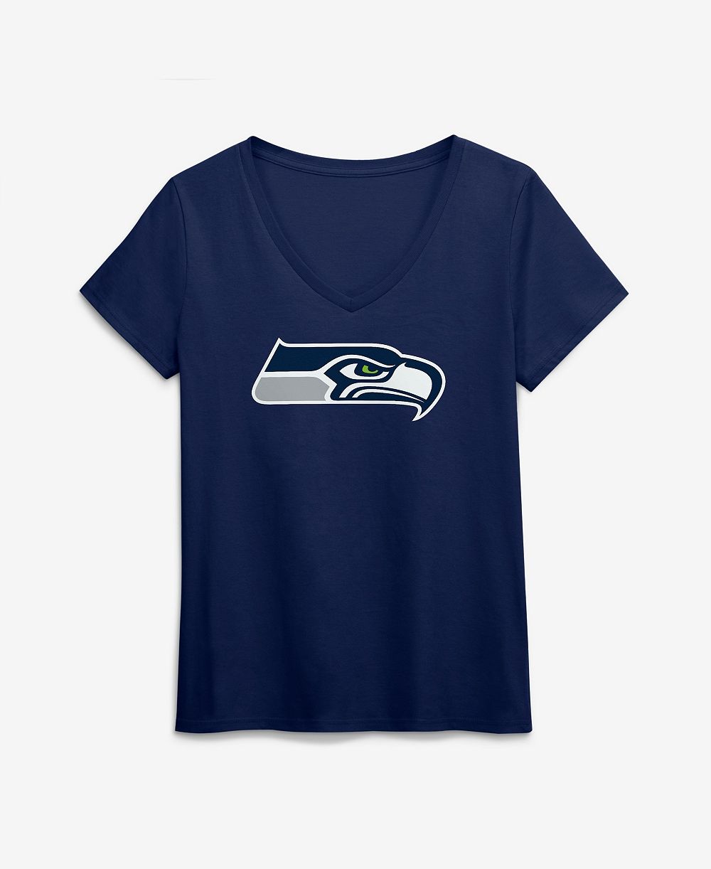 Logo Athletic Женская футболка Seattle Seahawks V-Neck