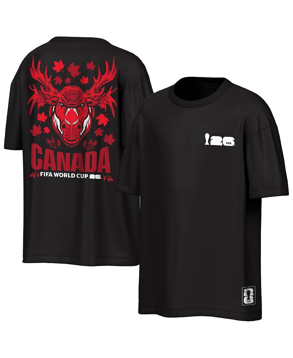 Outerstuff Men's Black Canada FIFA World Cup 2026 Rally Oversized T-Shirt