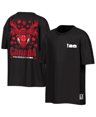Outerstuff Men's Black Canada FIFA World Cup 2026 Rally Oversized T-Shirt