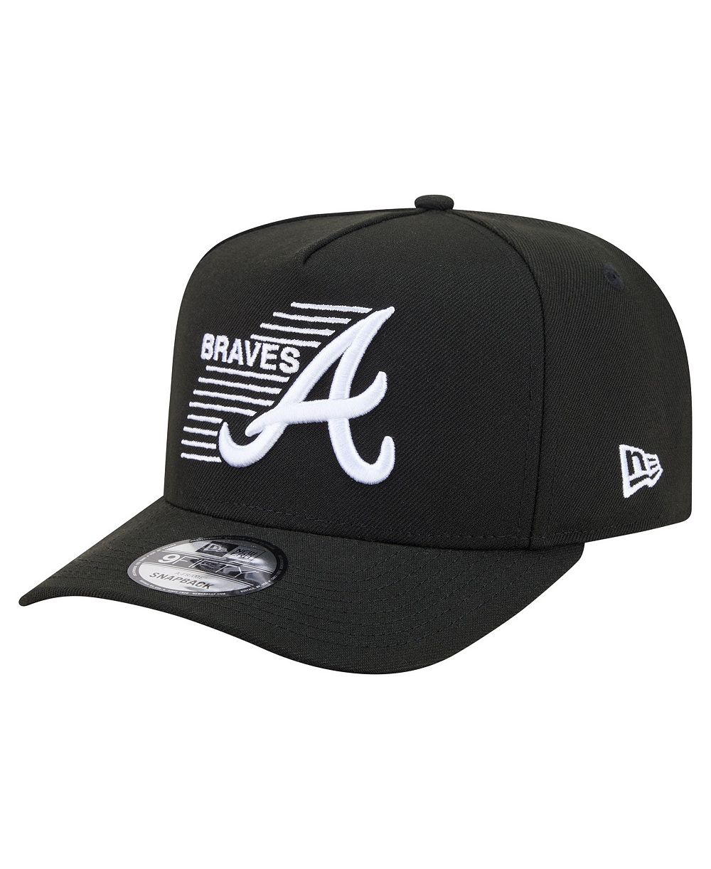 Мужская кепка New Era Atlanta Braves Motion A-Frame 9FIFTY Snapback, черная