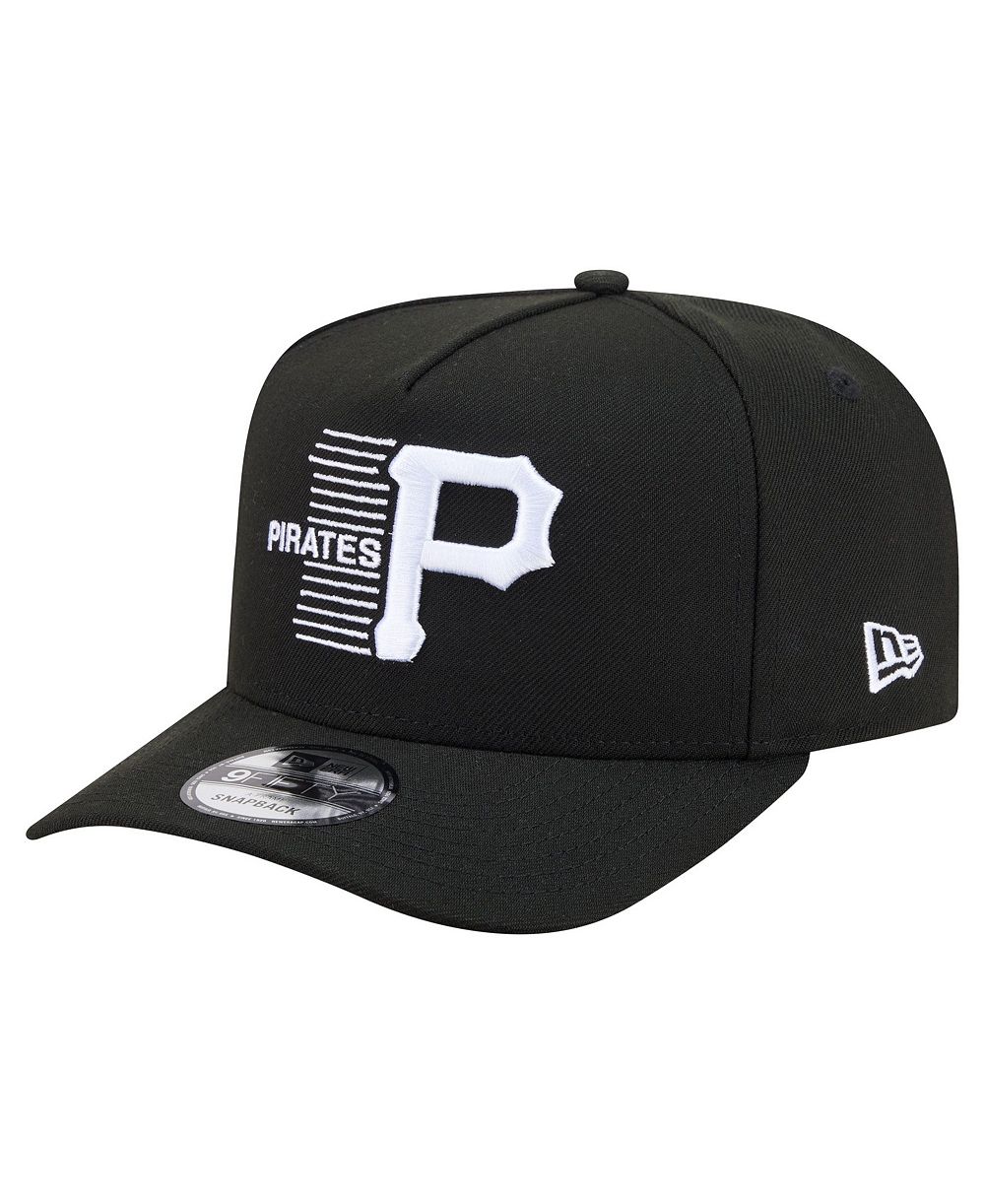Мужская кепка New Era Black Pittsburgh Pirates Motion A-Frame 9FIFTY Snapback