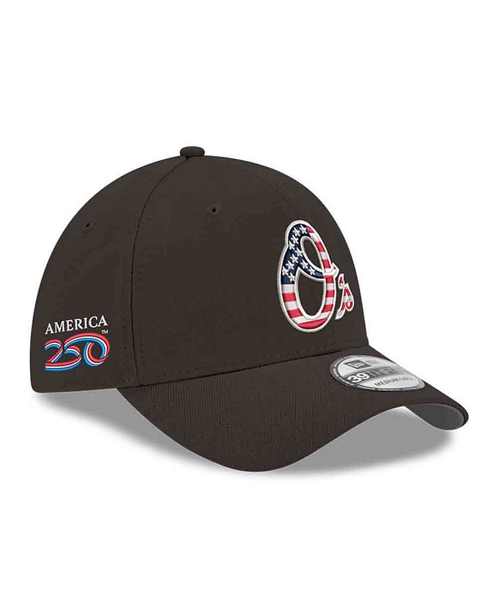 Мужская кепка New Era Black Baltimore Orioles America 250 39THIRTY Flex