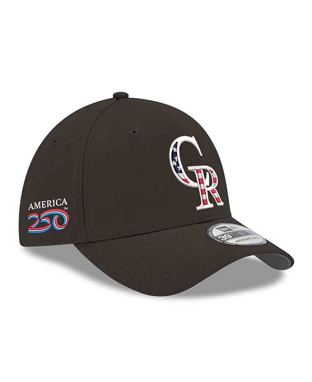 New Era Мужская кепка 39THIRTY Flex Black Colorado Rockies America 250