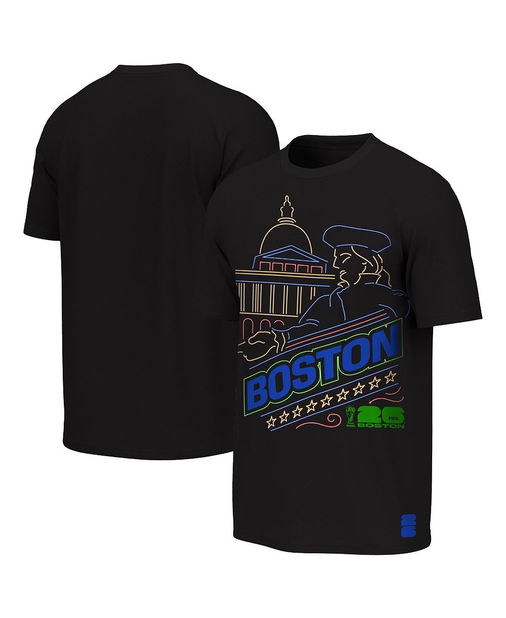 Outerstuff футболка FIFA World Cup 2026 Boston Neon City Night для мальчиков и девочек черная