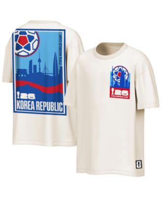 Мужская футболка Outerstuff Natural FIFA World Cup 2026 South Korea Post Card
