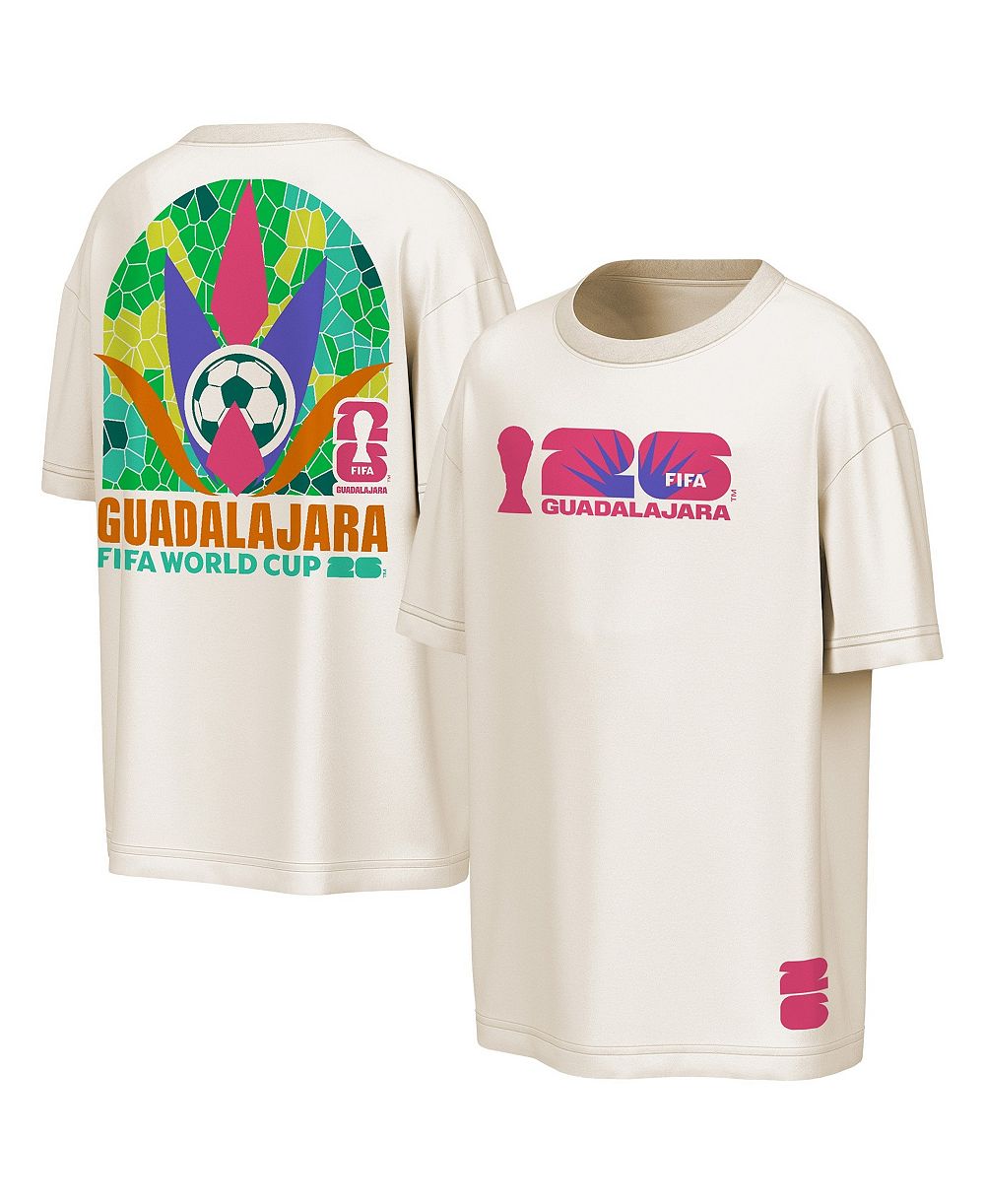 Outerstuff Мужской Natural FIFA World Cup 2026 Guadalajara Big City Poster T-Shirt