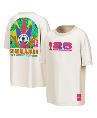 Outerstuff Men's Natural FIFA World Cup 2026 Guadalajara Big City Poster T-Shirt