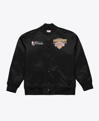 Mitchell & Ness Мужская черная куртка New York Knicks 2026 NBA Finals Champions Satin