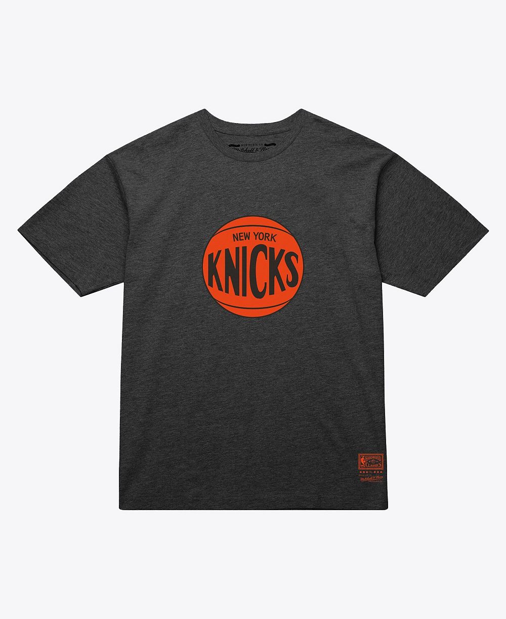 Мужская футболка Mitchell & Ness Heather Gray New York Knicks MVP