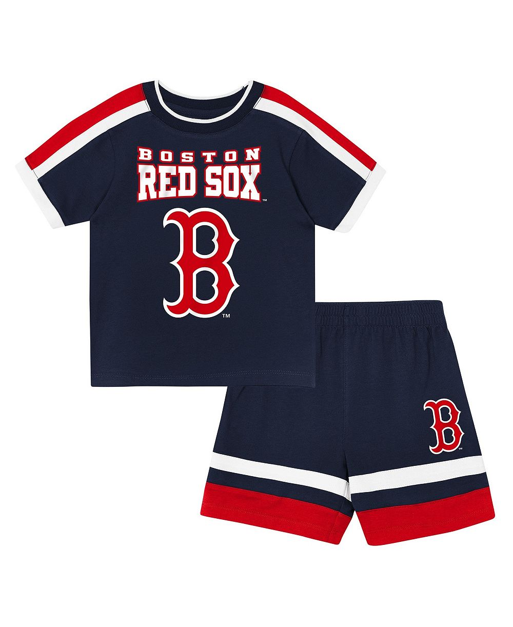 Outerstuff Preschool Navy Boston Red Sox Ground Ball T-Shirt and Shorts Set