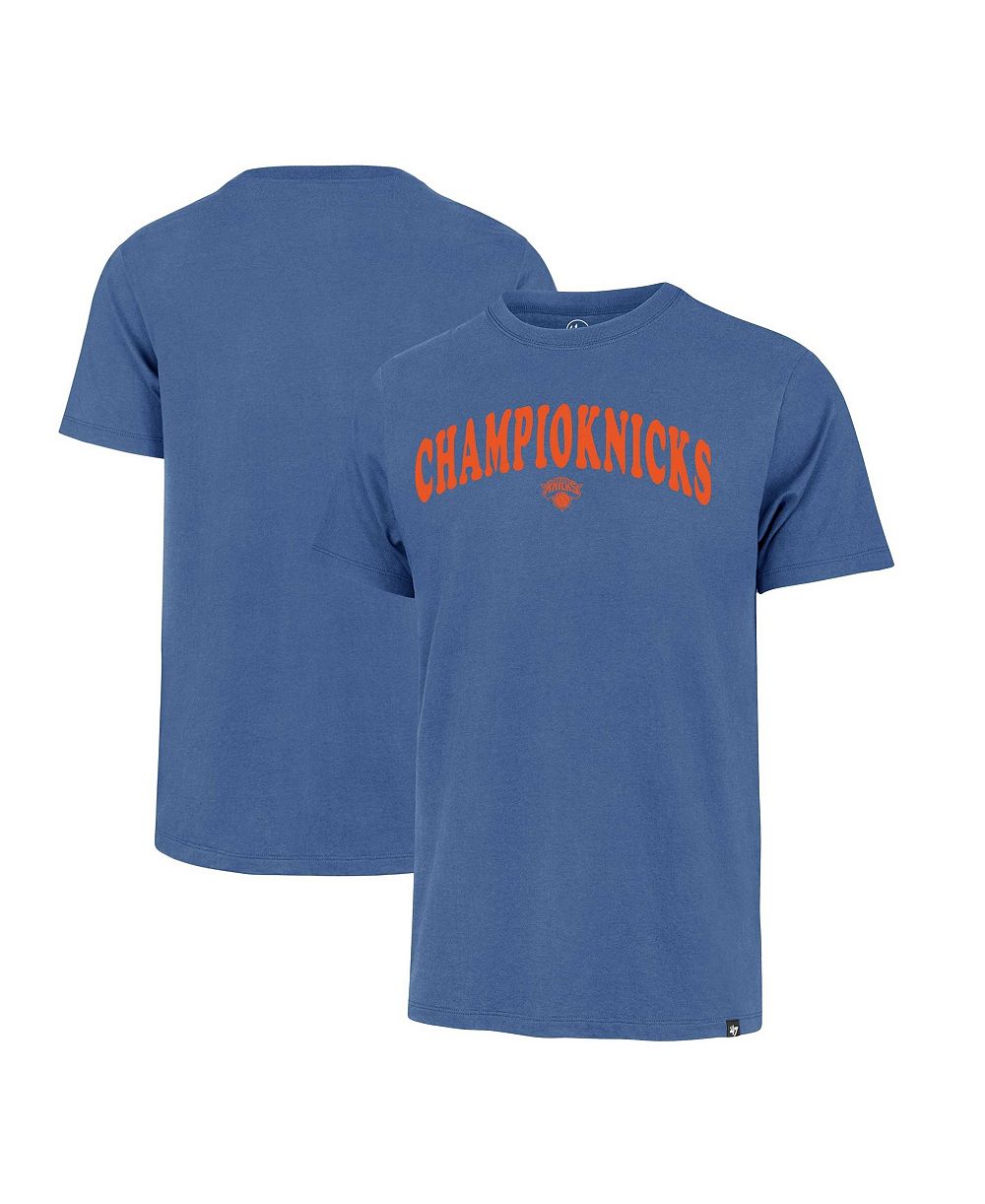 Мужская футболка '47 Brand Blue New York Knicks 2026 NBA Finals Champions Knicks Franklin