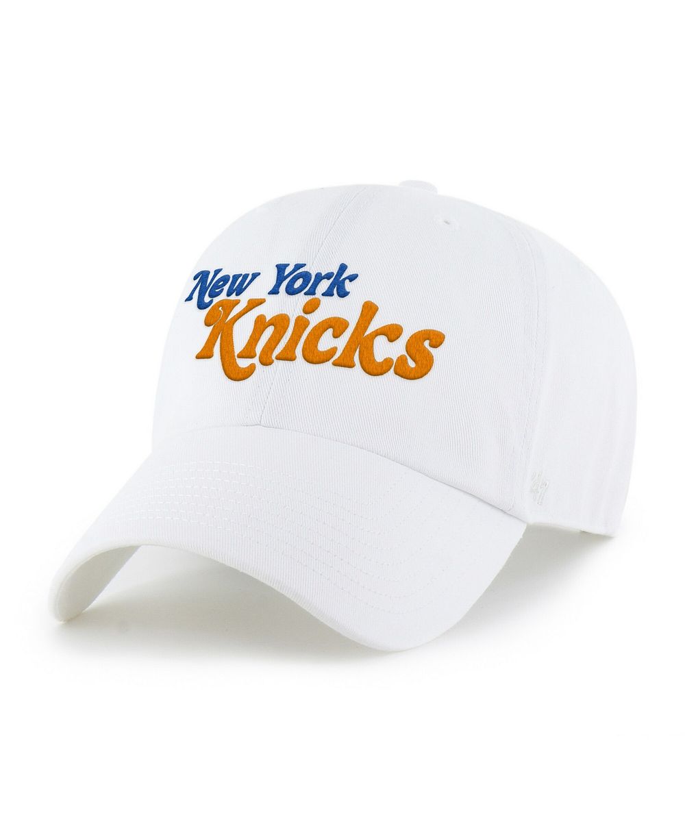 '47 Brand Мужская белая кепка New York Knicks Pensacola Clean Up Adjustable