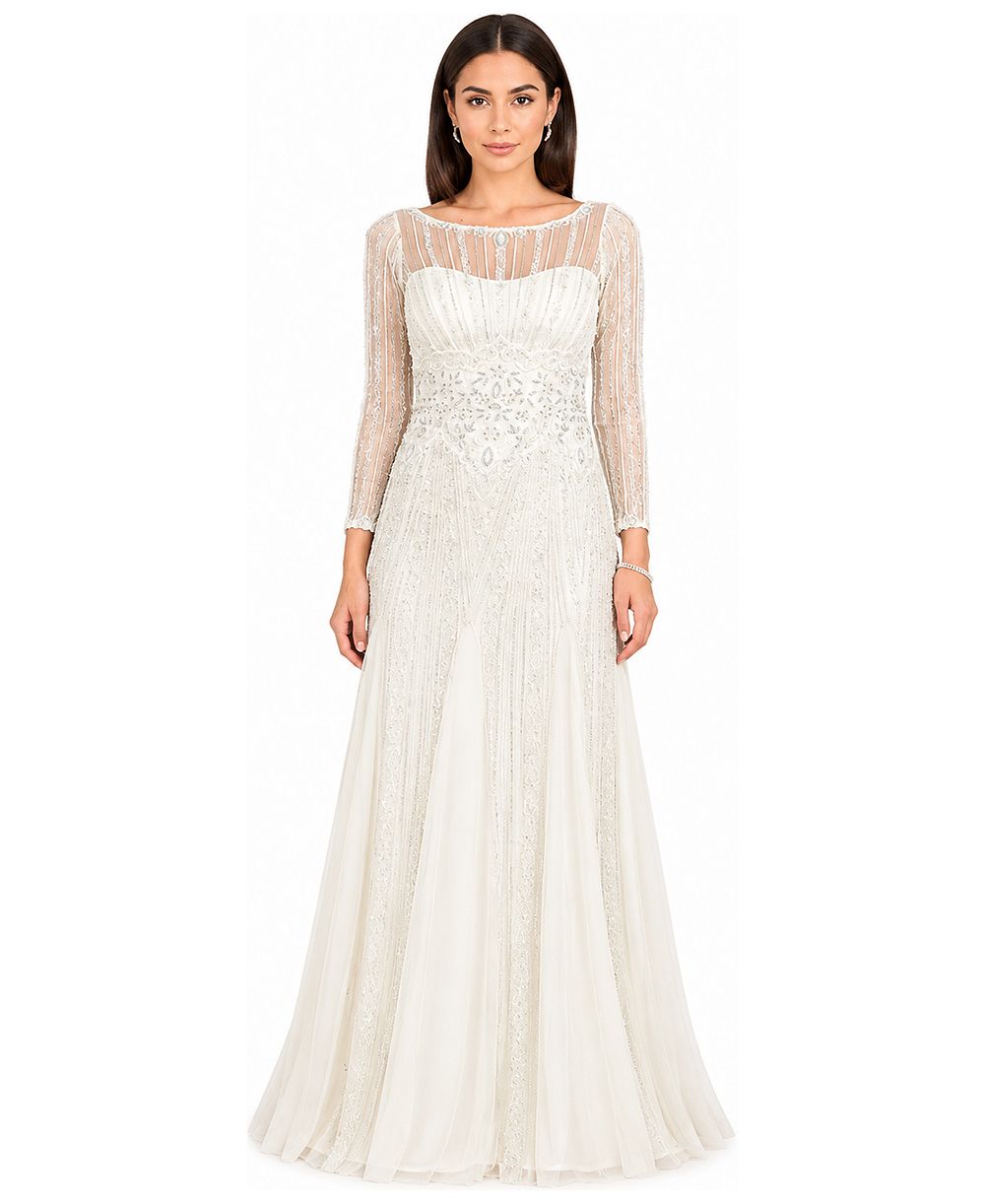 Женское свадебное платье Lara Beaded High Neck