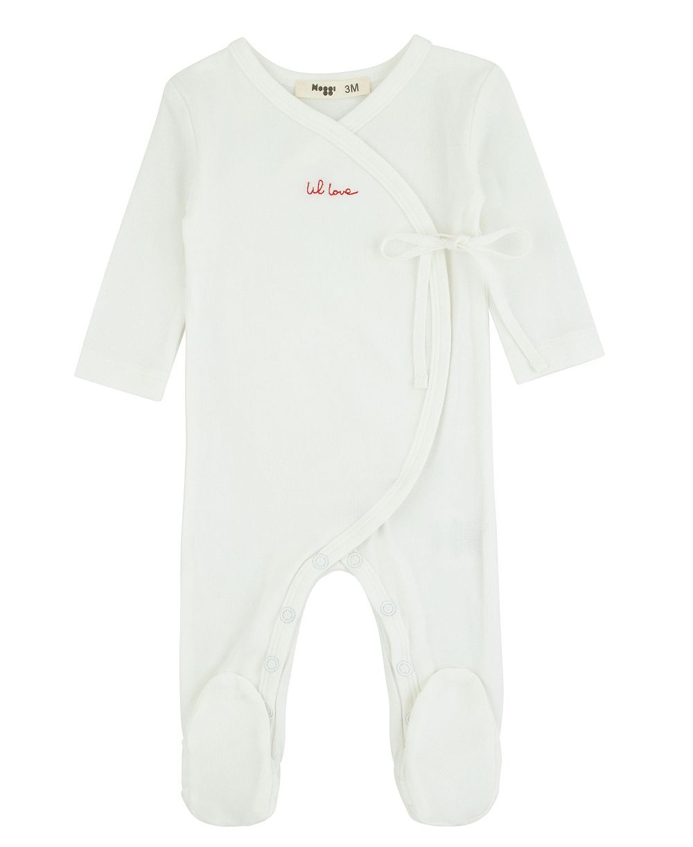 Детский комбинезон NoggiWear Lil Love Embroidered Wrap Footie (1M to 9M)
