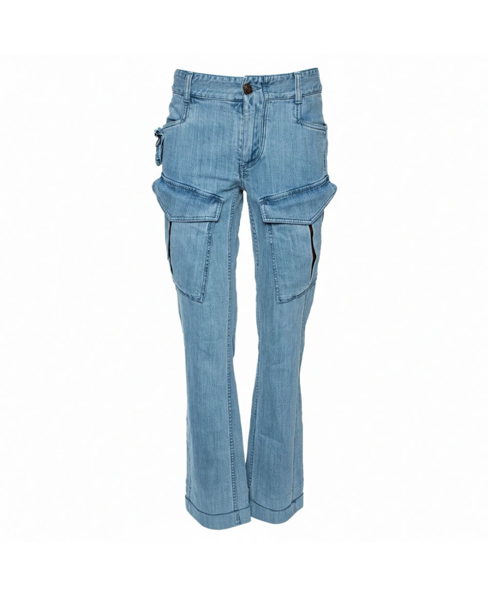 Pre-Owned Roberto Cavalli Men's Denim Cargo Jeans