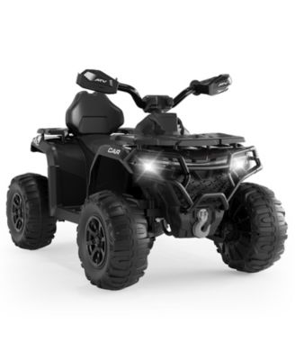 homfan  Electric Kids ATV 4-Wheeler Ride-On Car for Ages 3-8 - Dual Motors, Remote Control, LED Headlights, Music Player, Urgent Brake