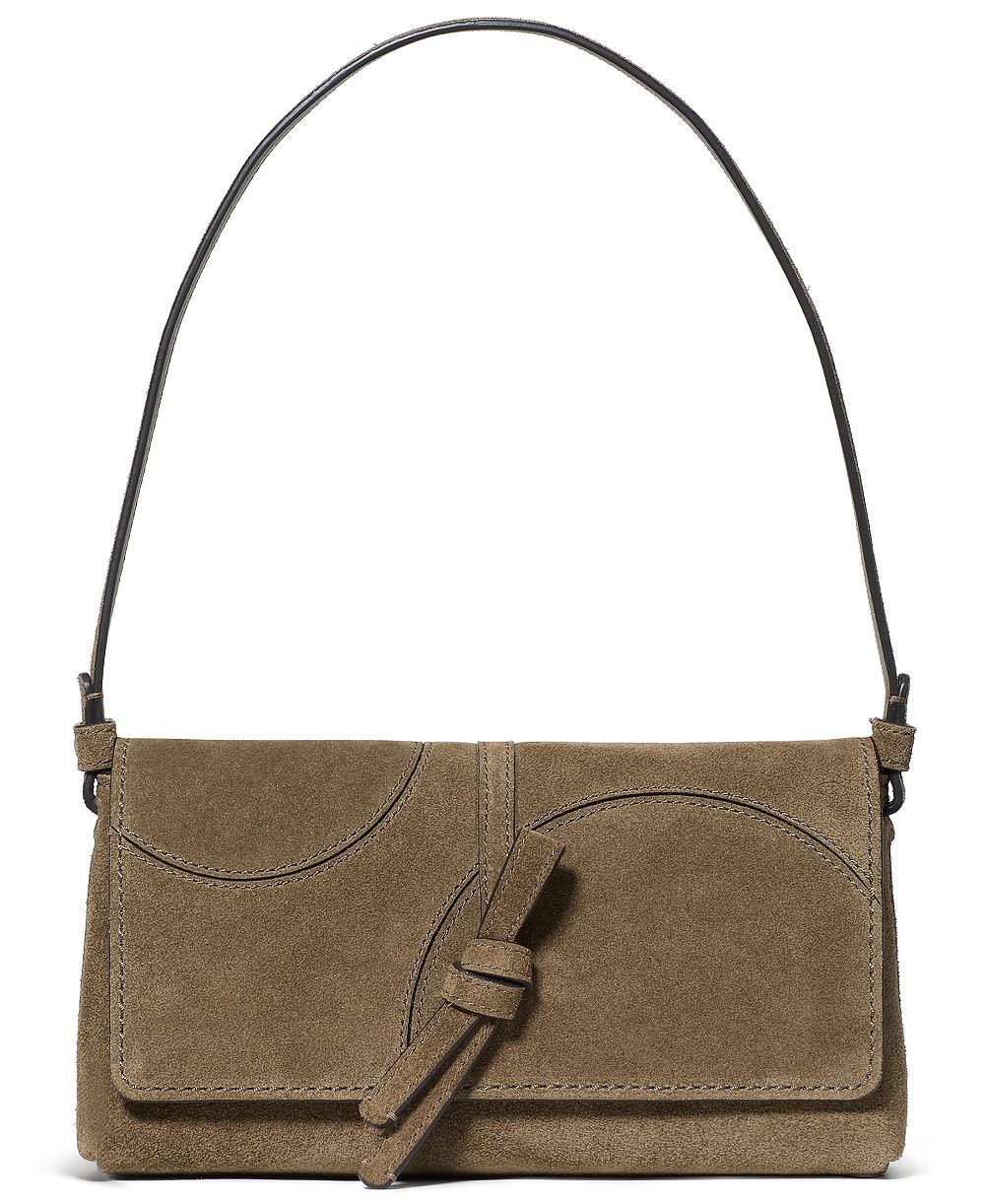 kate spade new york Loop Dot Patchwork Suede Flap Small Shoulder Bag