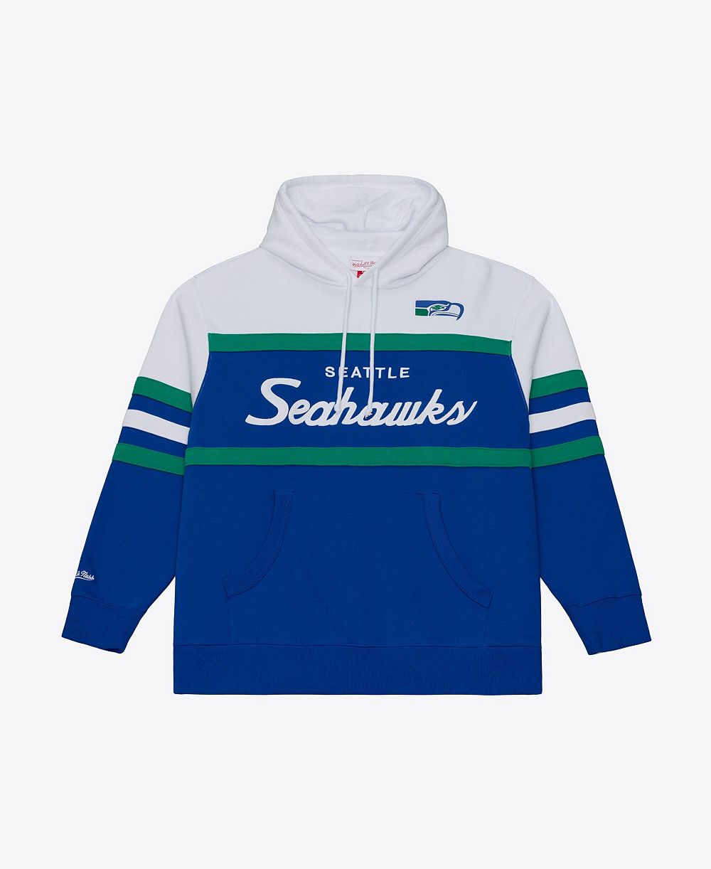 Mitchell & Ness мужской худи с капюшоном тренера Seattle Seahawks