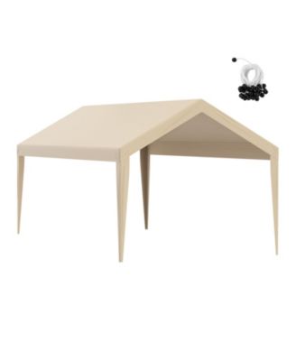 VEVOR Carport Replacement Canopy for Car Shelter 10x20ft Beige Not Include Frame