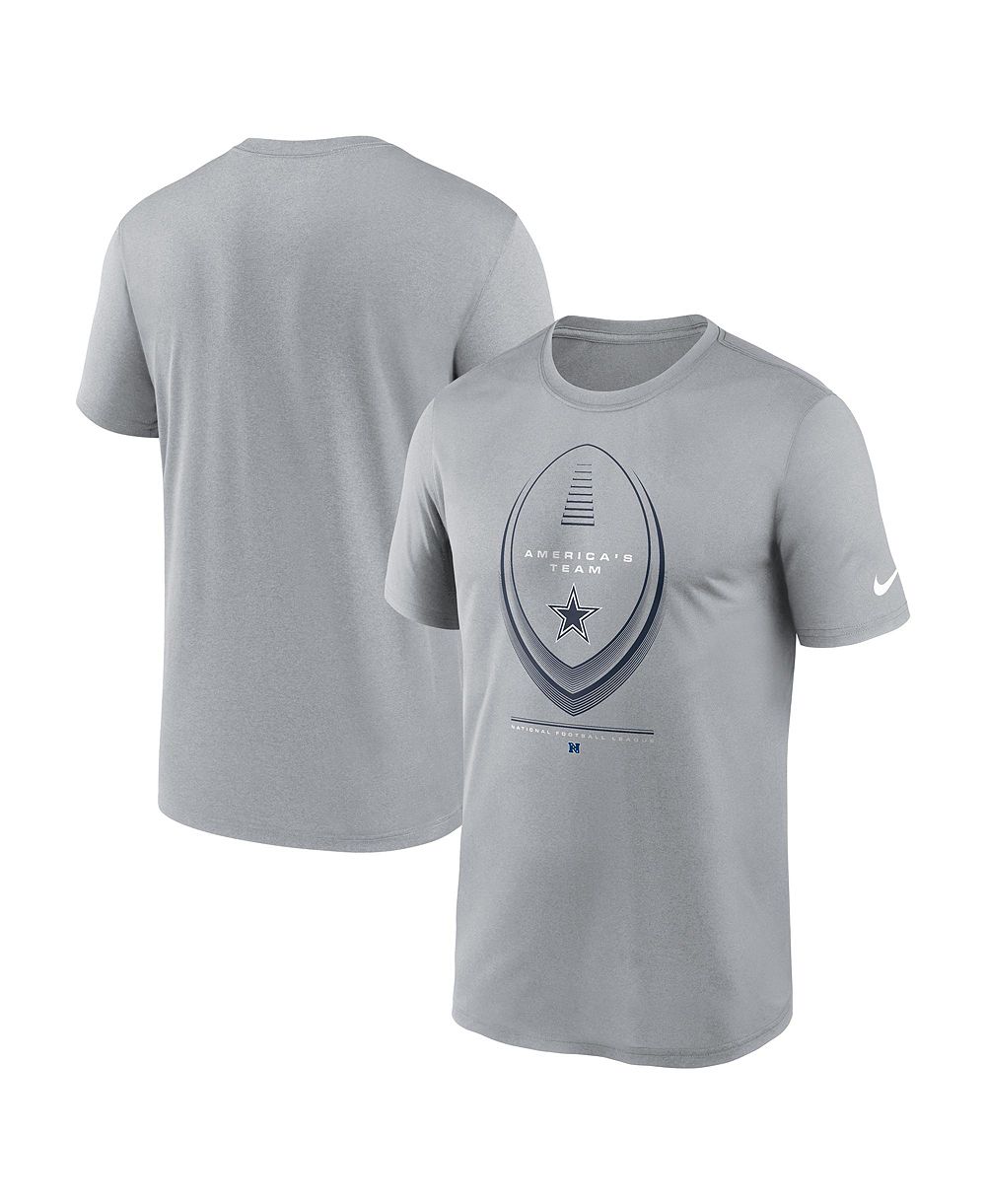 Nike Men's Gray Dallas Cowboys Legend Icon Dri-FIT T-Shirt
