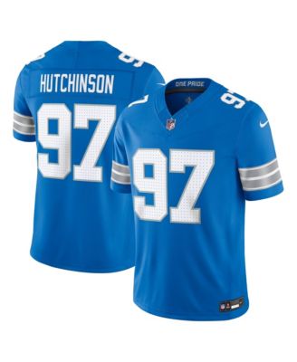 Мужская джерси Nike Aidan Hutchinson Blue Detroit Lions Vapor F.U.S.E. Stitched Limited