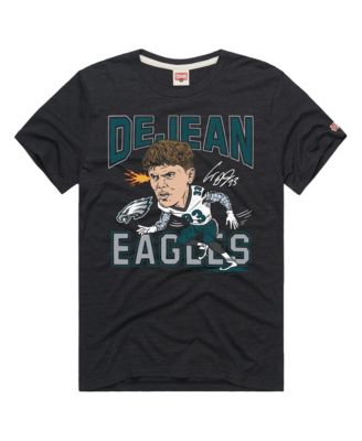 Футболка Homage Men's and Women's Cooper DeJean Philadelphia Eagles Graphic Tri-Blend