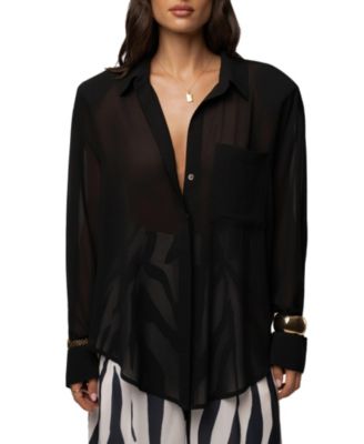 JLUXLABEL Women's Dusk Fierce Form Button-Down Shirt