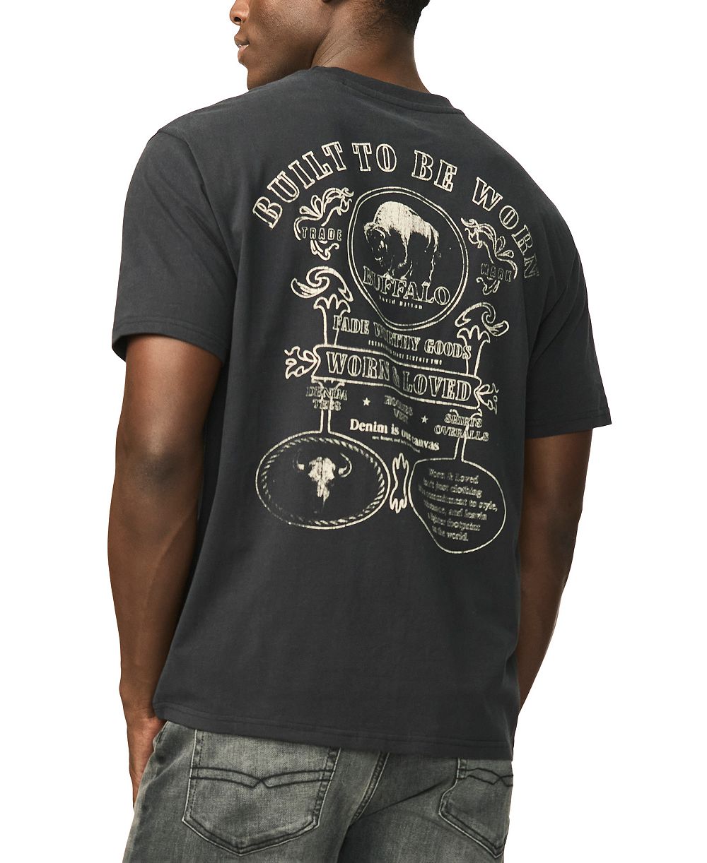 Buffalo David Bitton Men's Torvane Vintage-Inspired Graphic T-Shirt