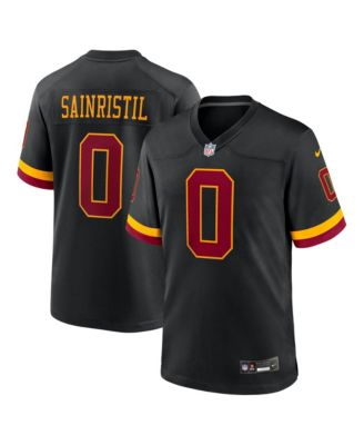 Мужская игровая джерси Nike Mike Sainristil Black Washington Commanders Hail Raiser Alternate