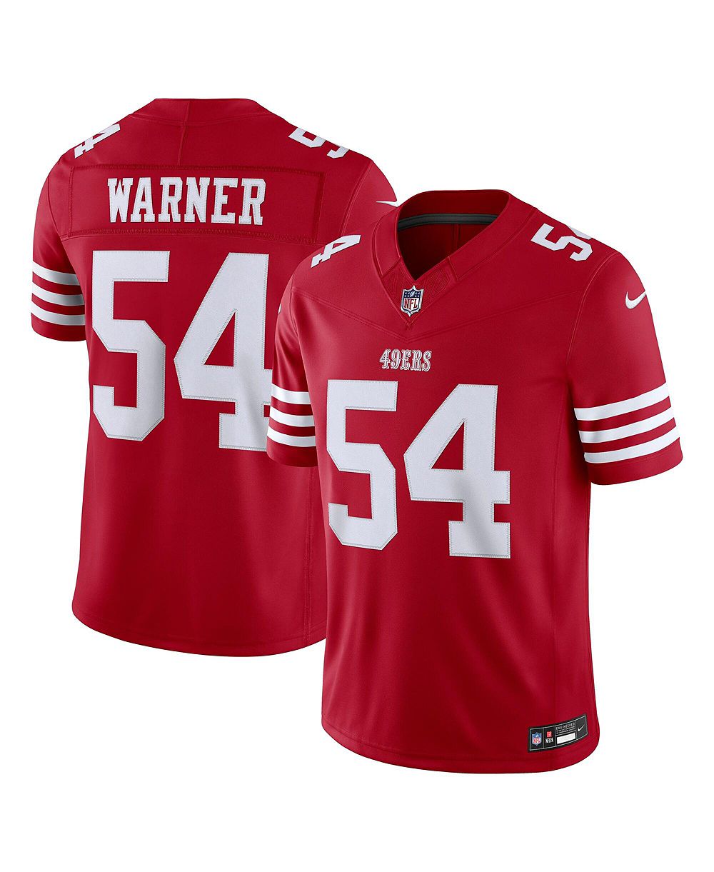 Мужская спортивная джерси Nike Fred Warner Scarlet San Francisco 49ers Vapor F.U.S.E. Stitched Limited