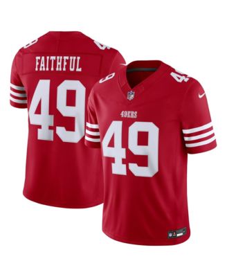Nike Men's The Faithful Scarlet San Francisco 49ers Vapor F.U.S.E. Stitched Limited Jersey