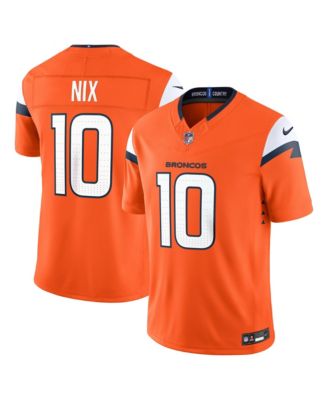 Мужская джерси Nike Orange Denver Broncos Bo Nix Vapor F.U.S.E. Stitched Limited