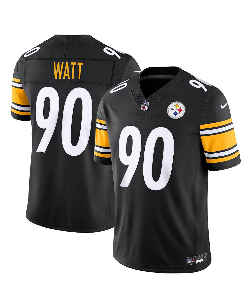 Мужская джерси Nike Black Pittsburgh Steelers T.J. Watt Vapor F.U.S.E. Stitched Limited
