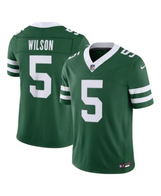 Мужская джерси Nike Green New York Jets Vapor F.U.S.E. Stitched Limited Garrett Wilson