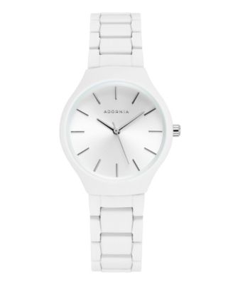 ADORNIA Женский белый Stockholm White Face Watch