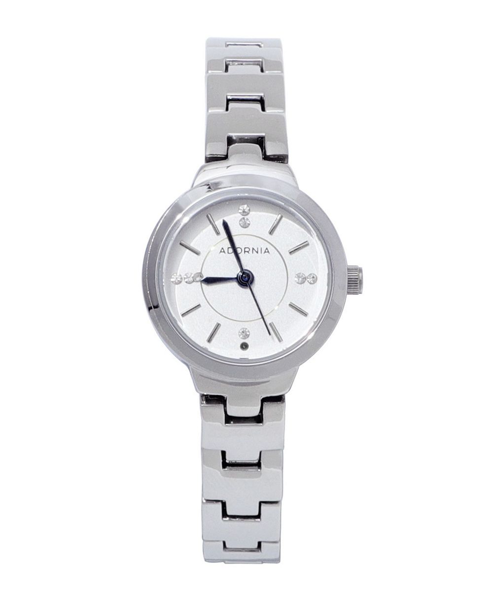 ADORNIA Женские часы Silver Florence с белым циферблатом